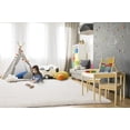 thumbnail image 4 of Alfombra TWINNIS de felpa supersuave de 213 x 305 cm, color blanco crema, 4 of 6