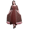thumbnail image 1 of Bimba Robe Anarkali Imprimée pour Femmes Kurti Évasée Longue Style Chic Kurta Ethnique, 1 of 6
