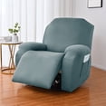 thumbnail image 2 of Housse Extensible pour Fauteuil Inclinable 2024 Housse de Canapé Simple Protecteur de Meubles Élastique Violet 1 Place, 2 of 8