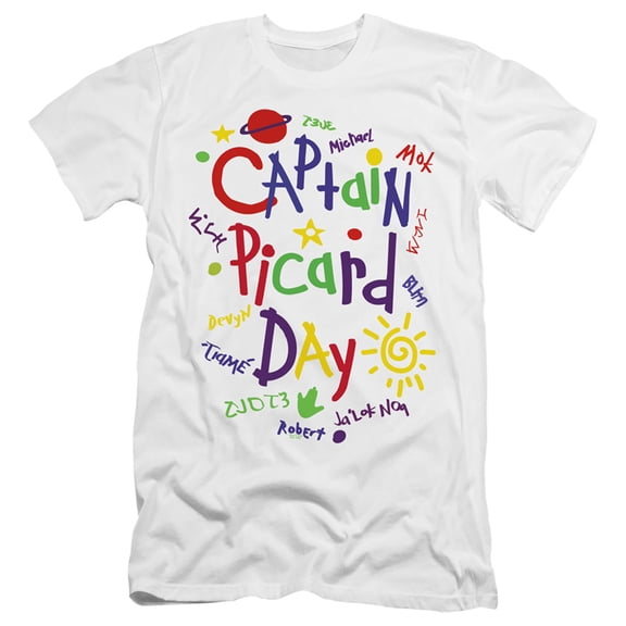 Star Trek Picard Picard Day Hbo Adult 30/1 T-Shirt White