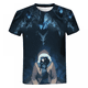 thumbnail image 3 of Camiseta de anime Solo Leveling para hombre, de manga corta, con estampado Harajuku, ropa de calle para hombre, tops de gran tamaño, traje de demonio para Halloween, 3 of 5