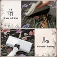 thumbnail image 5 of Anti Fatigue Mats for Kitchen Floor 17"x47"+17"x29", Farmhouse Floral Kitchen Rugs Sets of 2, Cushioned Kitchen Floor Mats, Non Slip Standing Mat for Sink, Laundry, Office, Desk Black, 5 of 8