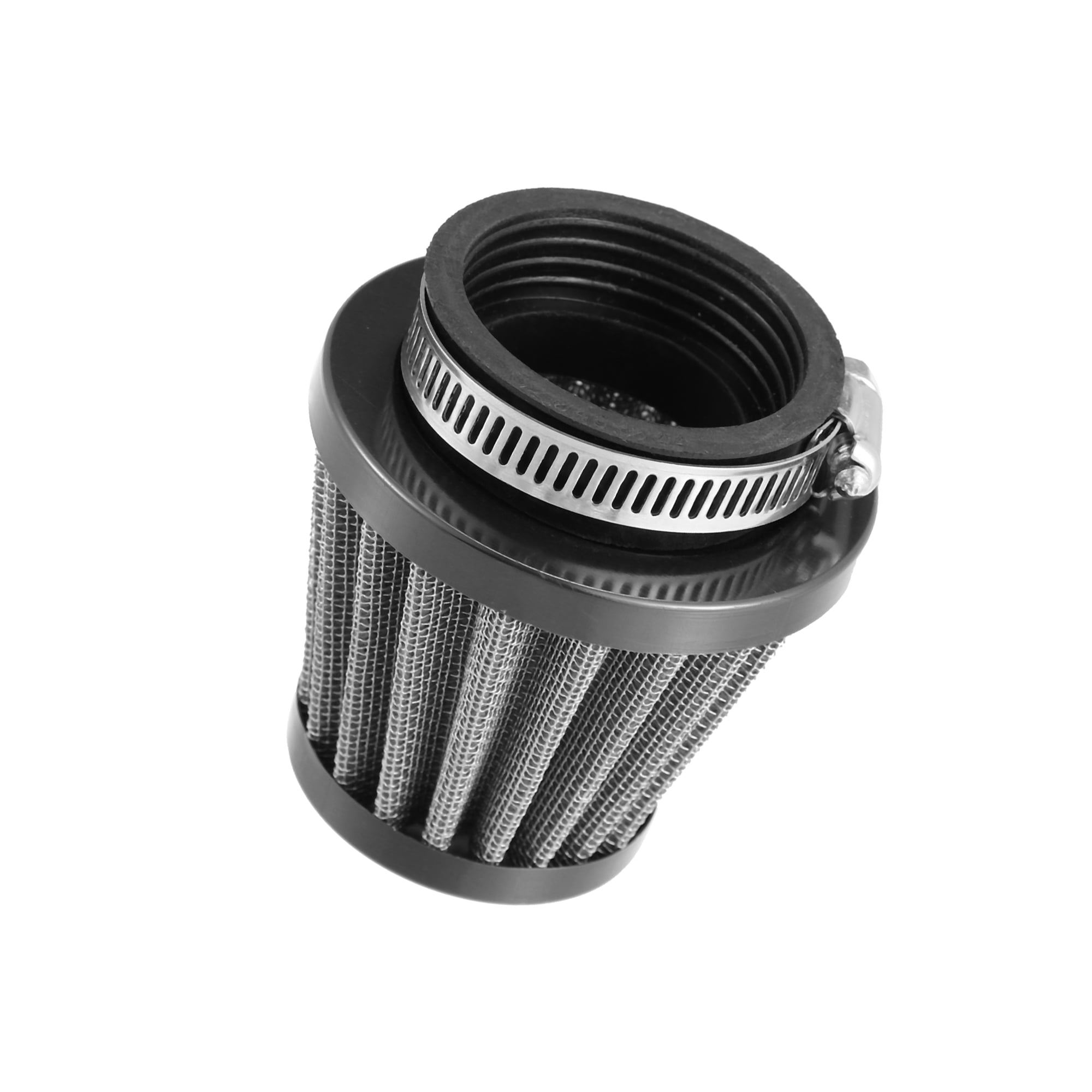 ABSOPRO Motorrad Luftfilter 4er Set – Rund/konisch, 54 Mm Lochdurchmesser, Schwarz, Edelstahlgewebe