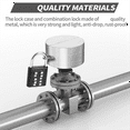 thumbnail image 5 of Gate Valve Locking Device (2 Set) Hose Bib Lock Outdoor Faucet, Water Faucet Lock for Door Knob, Outside Garden, Oil, 5 of 5