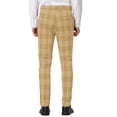 thumbnail image 3 of Lars Amadeus Men's Dress Plaid Pants Formal Printed Checked Trousers, 3 of 6