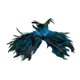 thumbnail image 1 of Bufanda de plumas góticas para el hombro, accesorio fotográfico cómodo, chal de plumas con amuleto Lago Azul, 1 of 9