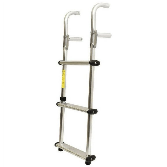 Garelick Boat Folding Transom Ladder 18018 | 3-Step 34 1/4 Inch