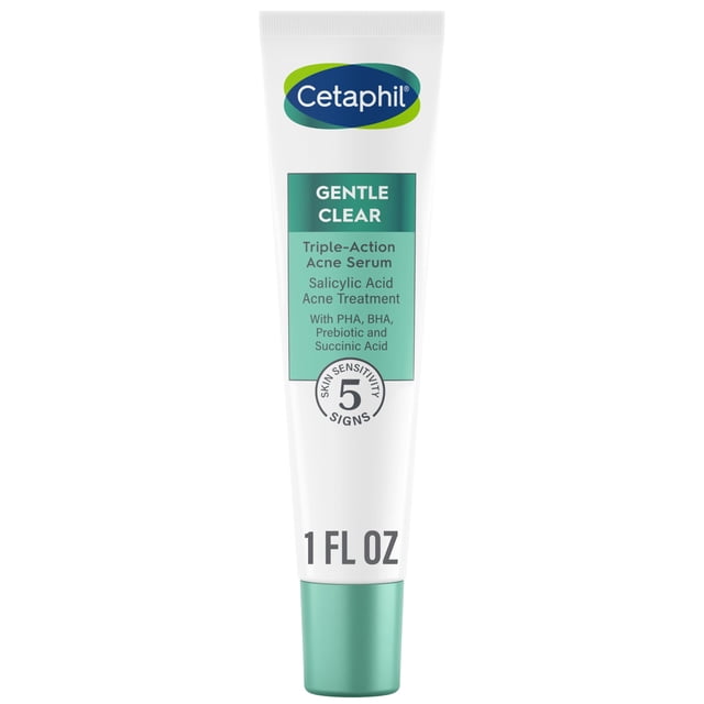Sérum Cetaphil Gentle Clear de triple acción para el acné, 30 ml, con ácido salicílico
