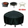 thumbnail image 4 of Patio Round Fire Cover Waterproof UV Protector Grill BBQ Cover Outdoor Yard, 4 of 10