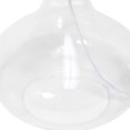 thumbnail image 5 of Creekwood Home 13.75" Modern Glass Accent Table Lamp, Stylish Lighting For Living Room, Entryway, Bedroom, Clear With Gray Shade, 5 of 6