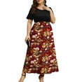 thumbnail image 2 of FOLUNSI Women Plus Size Dresses Short Sleeve Loose Ribbed Casual Long Maxi Dresses with Pockets M-4X, 2 of 6