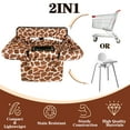 thumbnail image 4 of Shopping Cart Cover for Baby Girl Boy 2-in-1 High Chair Water Resistant High Chair Cover w/Phone Pouch Pocket Gender Neutral Cart Cover for Babies Padded Grocery Cart Cover for Baby, 4 of 6