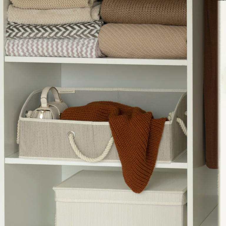 Closet Storage Baskets for Smart Clothing Organization - Organizing Moms