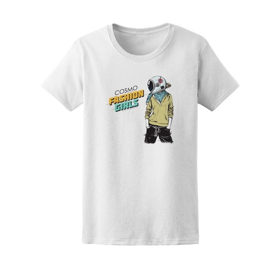 Cosmo Fashion Girls Astronaut T-Shirt Women -Image by Shutterstock, Female Medium