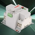 thumbnail image 3 of Mini interruptor de transferencia automática de doble potencia 2P 63A 220V interruptor de palanca interruptor de cambio automático de doble potencia disyuntor operación silenciosa, 3 of 5