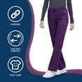 thumbnail image 3 of Cherokee Workwear Professionals Women's Scrubs Pant Mid Rise Straight Leg Pull-On Cargo WW170, 3 of 6