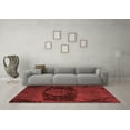 thumbnail image 3 of Ahgly Company Machine Washable Indoor Rectangle Abstract Red Modern Area Rugs, 5' x 7', 3 of 4