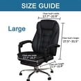thumbnail image 4 of Qucyy Office Chair Cover Stretch Computer High Back Chair Cover with 2 Arm Covers Universal Chair Cover Thick Jacquqard Boss Chair Covers Polyester Washable Chair Protectors (Large, Black), 4 of 5