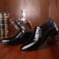 thumbnail image 7 of YUEHUA Men's Handmade Leather Modern Classic Lace up Leather Lined Perforated Dress Oxfords Shoes, 7 of 7