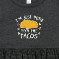 thumbnail image 4 of Inktastic I'm Just Here for the Tacos Cinco De Mayo Girls Baby Dress, 4 of 5