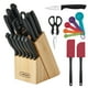 thumbnail image 1 of Set de utensilios y cuchillería de acero inoxidable Farberware Classic de 23 piezas, color negro, 1 of 3