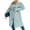 Blue, variant on Fortune Women's Jacket Double Breasted Long Coat Classic Lapel Long Sleeve Windproof Overcoat