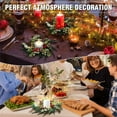 thumbnail image 6 of Hvmvliv 7.87in Artificial Christmas Candle Rings Decorations Desktop Candlestick Wreath for Indoor Christmas Decoration Green, 6 of 6