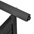 thumbnail image 4 of DWVO Poly Lumber Shower Bench and Chair with Free Soap Dish, Waterproof Bamboo Shower Seat Bench with Shelf, Wooden Bathroom Seat Stool Spa Bath Organizer - Black, 4 of 9