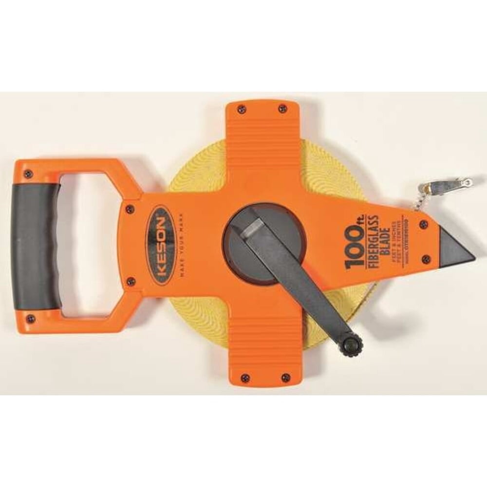 Keson 100 ft Tape Measure, 1/2 in Blade OTR-1810-100