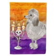 thumbnail image 1 of Carolines Treasures CK3219GF Hallween Silver Poodle Garden Size Flag, 1 of 3
