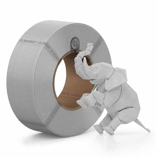 Filamento para impresora 3D Bambu Lab PLA mate de 1,75 mm, 1 kg, gris claro