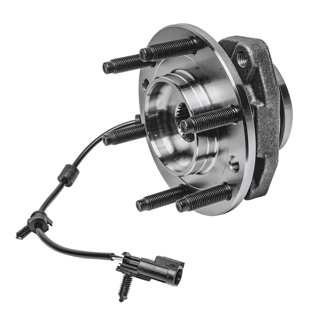 AutoShack Front CV Axle Shaft Wheel Hub Bearing Assembly for Chevrolet & GMC, Trailblazer 2002-2009 Envoy 2002-2009, 4WD L6 4.2L V8 5.3L - Driver and Passenger Side - With ABS, 6-Lug