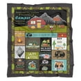 thumbnail image 6 of Happy Camper Flannel Blanket Soft Lightweight Camping Blanket for Travel/Bedroom/Outdoor - Gift for Camper Lover 50x60 Inch, 6 of 6