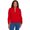 Latte, variant on Alfred Dunner Womens Zip-Front Chenille Collared Cardigan