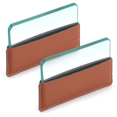 thumbnail image 1 of 2-Pack Glass Slicker for Leathercraft Burnishing Leather Burnishing Tool with Leather Protective Case Glass Slicker, 1 of 7