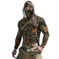 thumbnail image 2 of COSFO Workout Hoodies for Men Sun Protection Camouflage Pullover Athletic Ice Silk Tops Hooded Long Sleeve Outdoor Slim Fit with Face Mask Mens Shirts, 2 of 9