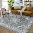 thumbnail image 4 of Ourlova Alician 9x10 Area Rug Large Machine Washable Rug for Vintage Medallion Distressed Accent Rug Stain Resistant Non-Slip Boho Floor Cover Carpet Rug, 4 of 7