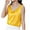 Yellow, variant on ABATAB Satin Tank Tops for Women Loose Fit Sleeveless V Neck Camisole Plain Flower Printed Blouses Leisure Shirt Tops