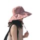 thumbnail image 1 of Sombrero para el sol de caza con cola de caballo para mujer, sombrero de pescador al aire libre UV con borde ancho, 1 of 5