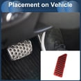 thumbnail image 3 of Cubierta de Pedal de Reposapiés Automático/Manual 1 Pcs para Honda CRV 2017-2024 Aleación de Aluminio Roja, 3 of 6