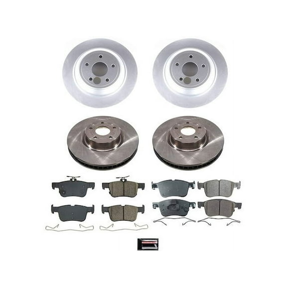 Front and Rear Brake Pad and Rotor Kit - Compatible with 2020 - 2024 Ford Escape 2021 2022 2023
