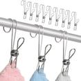 thumbnail image 1 of GUANGHONG Hook Stainless Steel Clip Drying Socks Hanger Hook Heavy Duty Clip Wire Clothespins Laundry Chip Storage for Organizing, 1 of 9