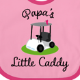 thumbnail image 4 of Inktastic Papa Little Golf Caddy Boys or Girls Baby Bib, 4 of 4