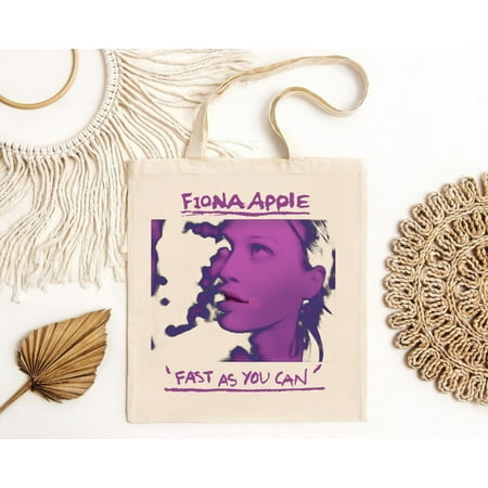 vintage Fiona Apple Exclusive Tote Bag - Alternative Music Merch - Printed Music Apparel Gift - Fast As You Can Album -TH41190