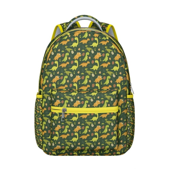 "Stylish Dinosaur Backpack for School & Work - Large Capacity Waterproof Laptop Backpack for College Students, Durable Bookbag with Comfortable Straps for Teens & Adults Daily Use"