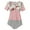 Pink, variant on FAMTKT Pregnant Women Clothes Printed Striped Lace Cross Breastfeeding Top, Maternity Summer Clothes, Nursing Tops, Maternity Clothes, Plus Size Tops for Women