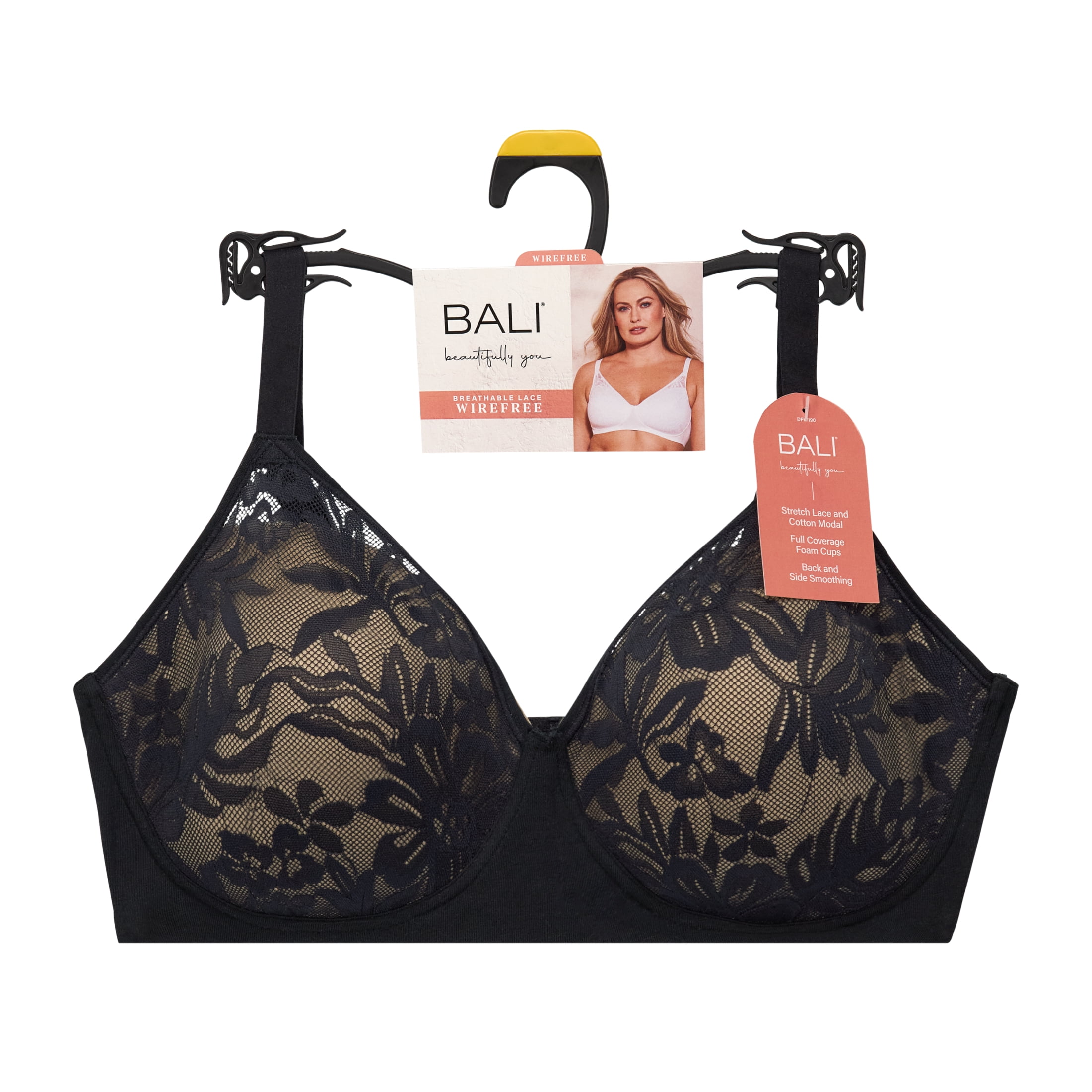 Bali Women's Cotton Modal Wireless Bra with Foam Cups