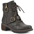 thumbnail image 2 of J P Original Women Force-11 Lace-Up Fur Boots White Nubuck Boots 8 White Nubuck 2 of 11