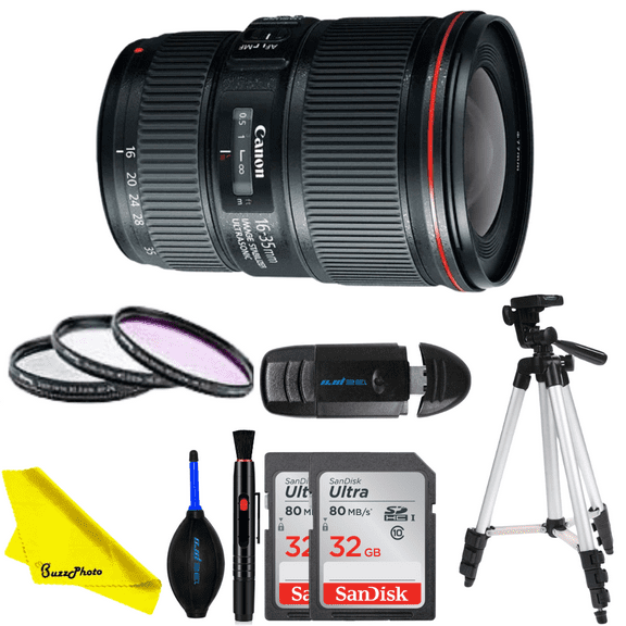 Canon EF 16-35mm f/4L IS USM Lens - BuzzPhoto Pro Bundle