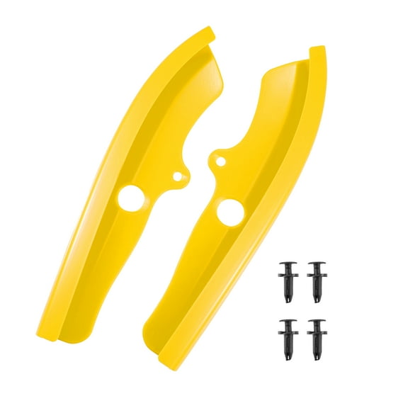 Unique Bargains 1 Pair Front Bumper Lip Splitter Protector Yellow for Dodge Challenger Scat Pack